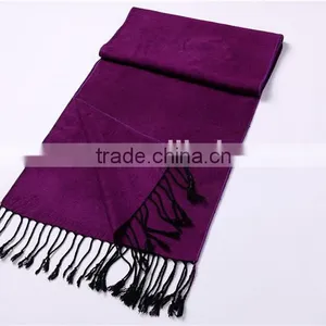 Hot Selling Fashion Plain Viscose Scarf Solid Color D800-112 thumbnail-1