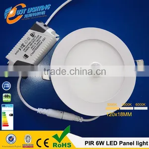 PIR 12W Dia170*18mm Round LED Downlight Panel,moving Detectable LED Panel Light PIR Sensor thumbnail-3