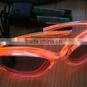Best-selling Flashing el Glasses in Red Color With 3v Battery Pack thumbnail-1