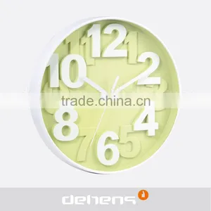 DEHENG 12 Inch Simple Plastic Wall Clock Hot Sell thumbnail-2