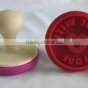 Hot Selling Customize Letter Design Silicone Cookie Stamp thumbnail-1