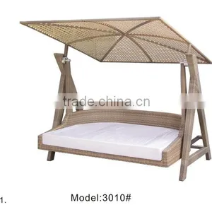 Outdoor Heavy Duty Hammock Garden Rattan Wicker Swing Chair thumbnail-1