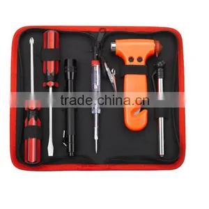 7pcs Emergency Car Tool Bag With Escape Hammer Tool thumbnail-2
