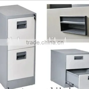 Fireproof & Waterproof Office Furniture Type Combination Lock 2 Drawer Steel Filing Cabinet With Safe Inside Partion thumbnail-1
