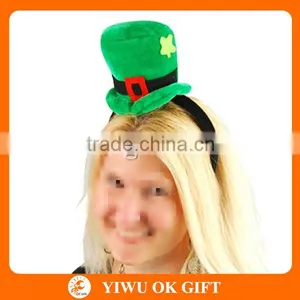 Party Suppliers St Patrick's Day Green Headband With Mini Top Hat thumbnail-1