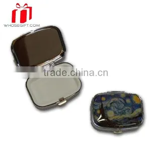Unique Design Portugal Souvenir Pill Box Custom Metal Pill Box Keychain thumbnail-1