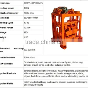 Cement Block Making Machine QHL4-40 for Making Hollow Blocks in Express thumbnail-5
