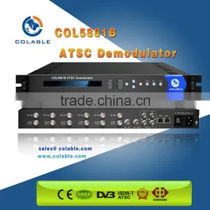 8 FTA Transponders DVB ATSC ISDB-T Receiver With ASI and IP Out COL5881B thumbnail-1