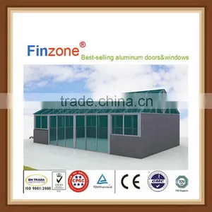 Economic Top Sell Curved Tempered Glass Sunrooms thumbnail-5