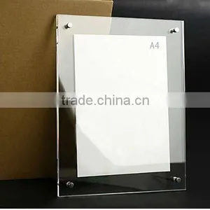 A4 Transparent Picture Frame With Srew Fittings thumbnail-1