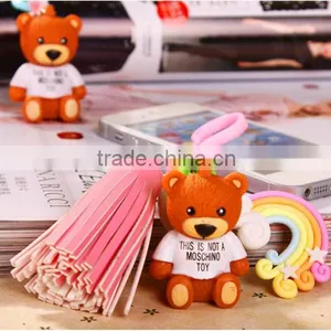Custom Soft Pvc Teddy Bear Keychain thumbnail-5