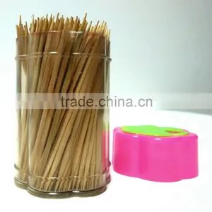Flower-shape Cover Canister Bamboo Toothpick High Quality thumbnail-3