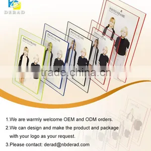 Colorful Acrylic Frameless White Picture Frame Cheap thumbnail-2