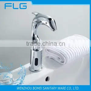 FLG8139 China Supplier Dolphin Chrome Automatic Sensor Faucet thumbnail-1
