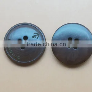 Fancy 4 Holes High Quality Light Brown Natural Corozo Nut Buttons With Anchor&Letters thumbnail-1