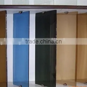 4mm 12mm Bronze , Gray , Dark Blue , Dark Green Color Coated Colored Glass for Window and Door thumbnail-2