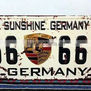 Distress Retro Car License Plate thumbnail-1