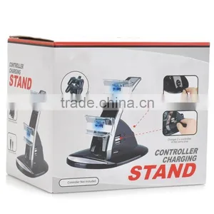 Portable Blue LED Dual Charger 2in1 Power Station And Storage Stand With Double USB Port For PS3 Controllers thumbnail-6