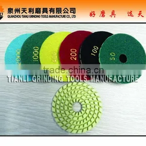 Wet Flexible Resin Angle Grinder Floor Polishing Pads for Granite and Marble thumbnail-1