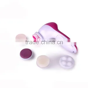 2016 High Quality 5 in 1 Beauty Salon Vibrating Equipment Electric Personal Skin Care Face Massage Cleansing Brush thumbnail-2