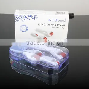 Needle Skin Roller CE FDA ROHS Certification Derma Rolling 0.3mm System Type 4 In 1 Derma Roller Microneedle Face Roller System thumbnail-3