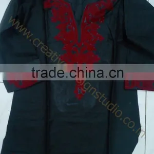 Cotton Top With Neck Embroidery thumbnail-1