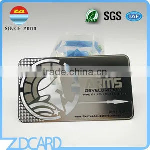 High Class Mirror Effect Stainless Steel Metal Business Card thumbnail-1