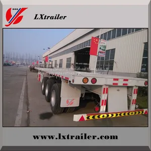 Sinotruk 3 Axles Flatbed Container Semi Trailer thumbnail-1