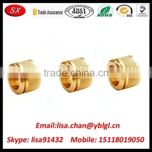 Directly Cutom Brass Inserts Straight Knurling CNC Nut thumbnail-2