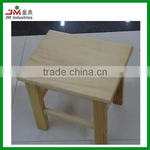 Knocked-down Small Wooden Square Stool for Children thumbnail-1