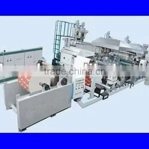 China High Speed Two Unwind One Extruder 3 Layer PP PE Paper and Paper Extrusion Coating Laminating Machine Manufacture thumbnail-1