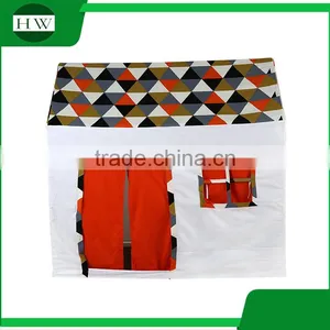Wholesale OEM Durable Cotton Canvas Indoor Children Toy House Wood Kids Play Cubby House thumbnail-3