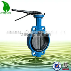 Factory Direct Sale 6 Inch Iron Wafer Butterfly Valve thumbnail-1