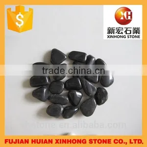 Garden Black Color Polished Pebbles for Sale thumbnail-1