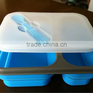 Collapsible Silicone Lunch Box for Child,high Quality Lunch Box thumbnail-6