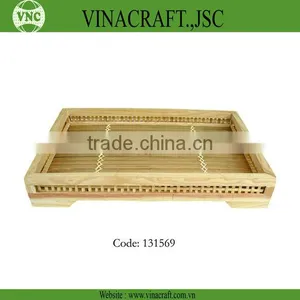 Rectangle Natural Bamboo Dishes for Fruit thumbnail-1