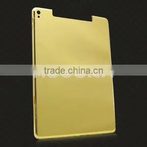 Luxury Gold Back Cover for IPad Pro 24k Gold Plated Back Housing thumbnail-1