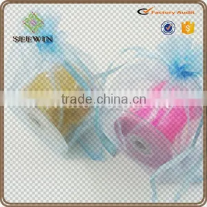 2016 Hotsale Cheap Organza Holiday Gift Round Pouch Drawing Bags for Jewelry thumbnail-5