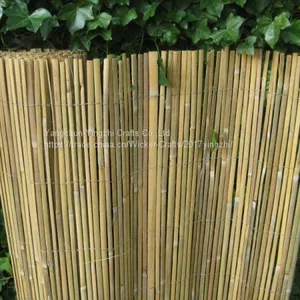 Split Bamboo Fence With Galvanized Wire thumbnail-4