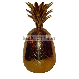 Antique Brass Finished Pineapple Mug thumbnail-1