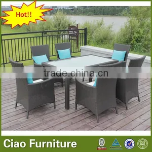 Restaurant Furniture 6 Seater Rattan Dining Set thumbnail-4