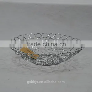 Handmade Metal Wire Fruit Basket With Open Design thumbnail-5
