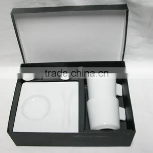 Lifestyle Promotional Porcelain Espresso Coffee Cup and Saucer Set With Spoon thumbnail-5