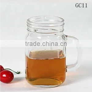 Glass Beer Mug Cup With Handle GC11 thumbnail-1