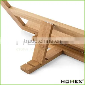 Bamboo Height Adjustable Book Stand /tablet Stand/cookbook Stand Homex-BSCI thumbnail-2