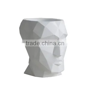 Handsome Man Head Concrete Succulent Planter Pot thumbnail-5