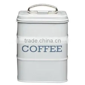 Hot Sale Colorful Round Metal Bread Flour Cookies Storage Bin Kitchen Flour Canister thumbnail-3