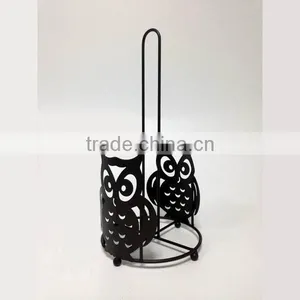 Hot Selling Black Metal Kitchen Paper Towel Rack thumbnail-1