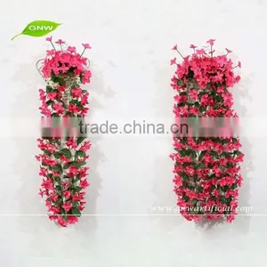 GNW FLV04 Customized Length Plastic Artificial Flowers Vine Green Leaf Hanging Vine thumbnail-1