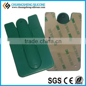 Card Holder, Silicone Smartphone Wallet, Self Adhesive Smart Phone Pocket thumbnail-4